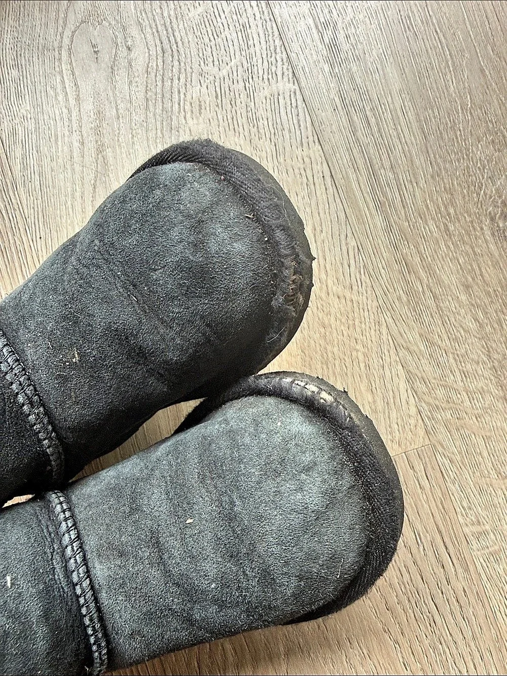 UGG Kids Black Shearling-Lined Boots US 11